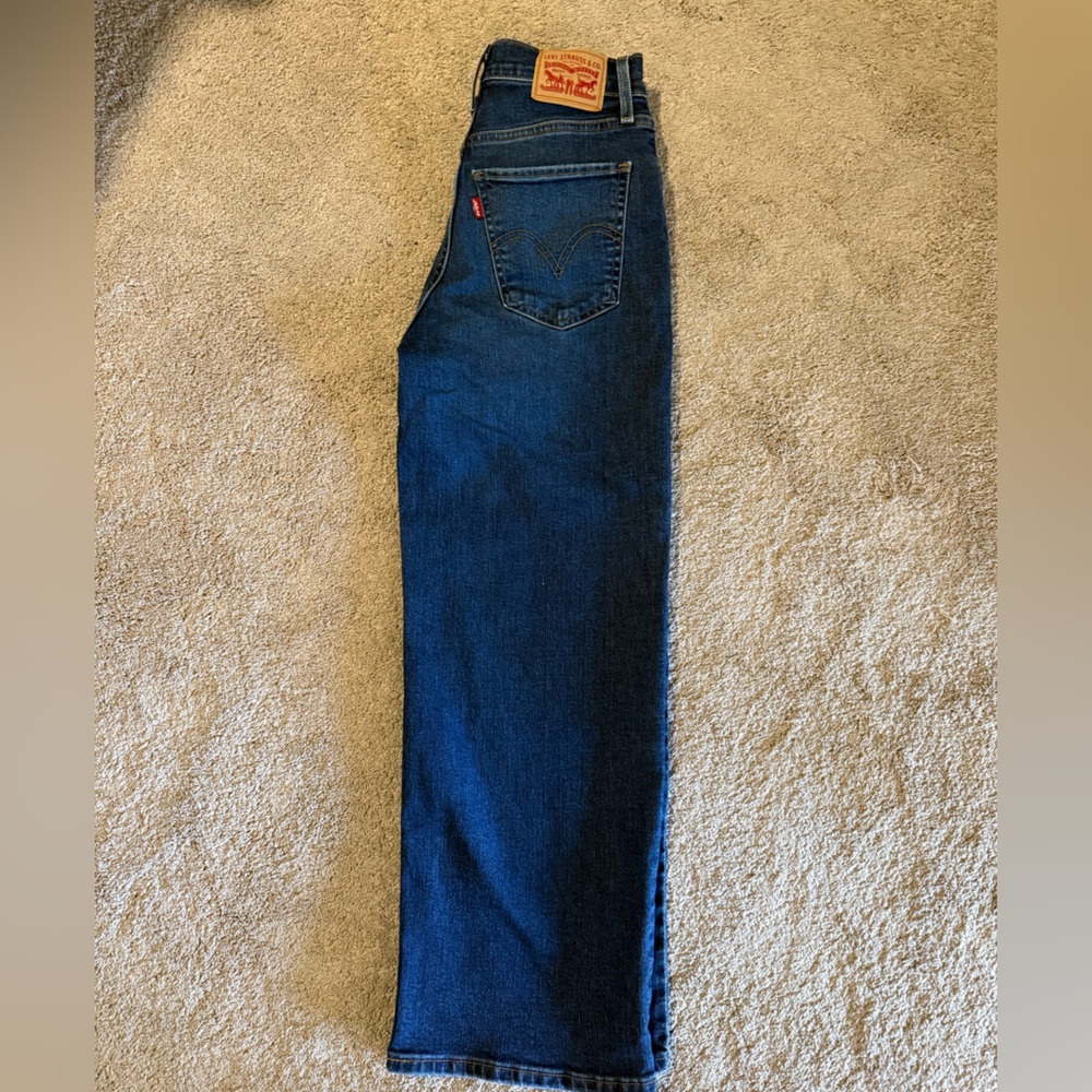 Levi's Blue High rise Wide Leg Jeans